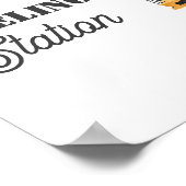 Bouwvoertuig Verjaardag Tankstation teken Poster (Hoek)