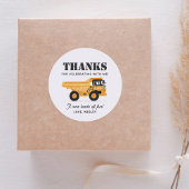 Bouwvoertuig Verjaardagsfeest Ronde Sticker