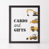 Bouwvoertuig Verjaardagskaarten en Giften Teken Poster