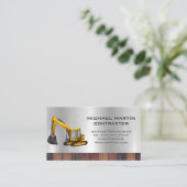Bouwvoertuig | Visitekaartje voor bouten en moeren (Staand voorkant)