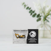 bouwvoertuig | woningbouw visitekaartje (Staand voorkant)