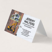 bouwvoertuig | woningverbetering visitekaartje (Voorkant)