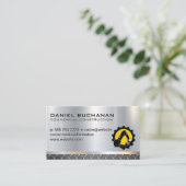 bouwvoertuig | Zware machines Logo Visitekaartje (Staand voorkant)