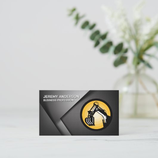 Bouwvoertuig | Zware machines Visitekaartje (Staand voorkant)