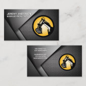 Bouwvoertuig | Zware machines Visitekaartje (Voorkant / Achterkant)