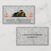 Bouwvoertuig | Zware machines Visitekaartje (Voorkant / Achterkant)