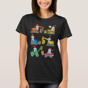 Bouwvoertuig zware vrachtwagens met kerstcadeau G T-shirt