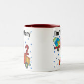 Bouwvoertuigen 2e verjaardag cadeaus tweekleurige koffiemok (Center)