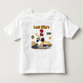 Bouwvoertuigen 2e verjaardag kinder shirts (Voorkant)