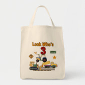 Bouwvoertuigen 3e overhemd tote bag (Voorkant)