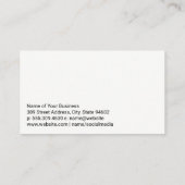 Bouwvoertuigen die op het terrein werken visitekaartje (Achterkant)