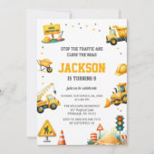 Bouwvoertuigen Dump Truck Graafmachine Bulldoz Kaart (Voorkant)