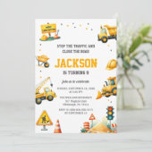 Bouwvoertuigen Dump Truck Graafmachine Bulldoz Kaart (Staand voorkant)