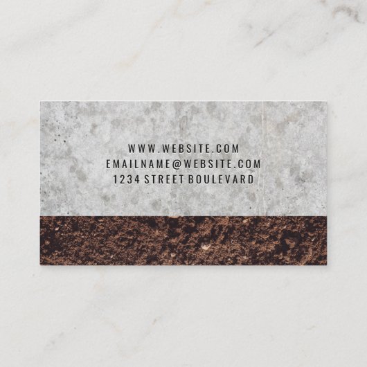 Bouwvoertuigen | Earth Mover Visitekaartje (Achterkant)