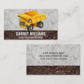 Bouwvoertuigen | Earth Mover Visitekaartje (Voorkant / Achterkant)