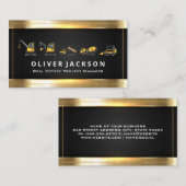 Bouwvoertuigen | Industriële industrie Visitekaartje (Voorkant / Achterkant)