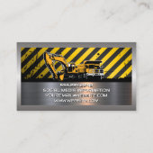 Bouwvoertuigen | Metaal Visitekaartje (Achterkant)