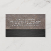 Bouwvoertuigen | Metaal Visitekaartje (Achterkant)