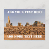 Bouwvoertuigen Panorama Briefkaart (Voorkant)