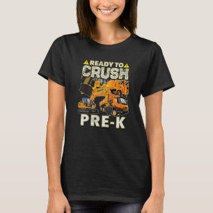Bouwvoertuigen terug naar school klaar voor cru t-shirt
