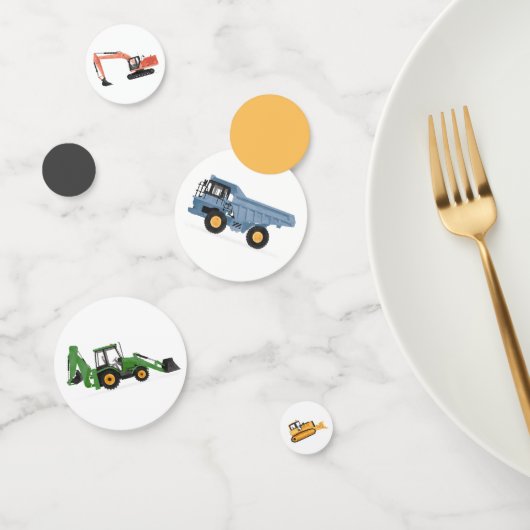 Bouwvoertuigen Verjaardagsfeest Confetti (Groep)