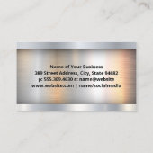 Bouwvoertuigen voor zware machines | Metallisch Visitekaartje (Achterkant)