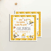 Bouwvoertuigen Yellow Boy Verjaardagsfeest Servet