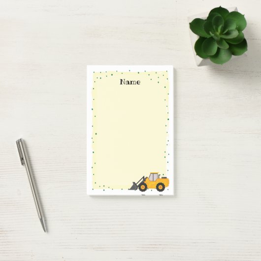 Bouwvrachtwagen Post it Notes Stationery (Kantoor)