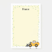 Bouwvrachtwagen Post it Notes Stationery (Voorkant)