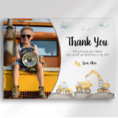 Bouwvrachtwagen Verjaardag Dank u kaart