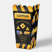 Bouwvrachtwagen, verjaardagsfeestje bedankdoosjes (Voorkant)