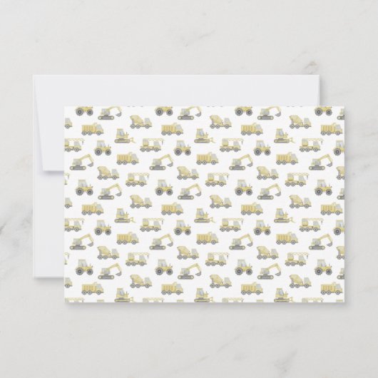 Bouwvrachtwagen Voertuigen Jongens Dank U (Achterkant)