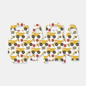 Bouwvrachtwagens, giftdoos, gevel bedankdoosjes (Uitgevouwen)