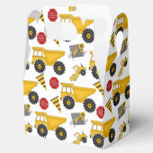 Bouwvrachtwagens, giftdoos, gevel bedankdoosjes (Geopend)