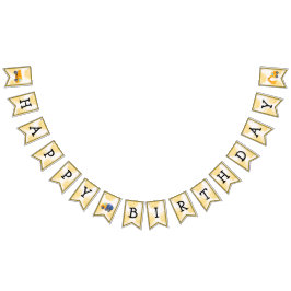 Bouwvrachtwagens Verjaardagsbanner Vlaggetjes