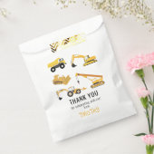 Bouwvrachtwagens Verjaardagsfeestje Dank u Bedankzakje (Gezegeld)