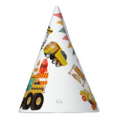 Bouwvrachtwagens | Verjaardagsfeestje voor kindere Feesthoedjes (Rechts)