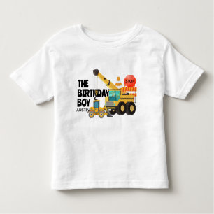 Bouwvrachtwagens   Verjaardagsfeestje voor kindere Kinder Shirts