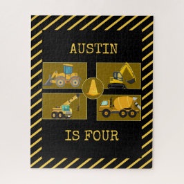 Bouwvrachtwagens | Verjaardagsfeestje voor kindere Legpuzzel