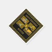 Bouwvrachtwagens | Verjaardagsfeestje voor kindere Servet (Hoek)