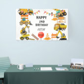 Bouwvrachtwagens | Verjaardagsfeestje voor kindere Spandoek (Beurs)