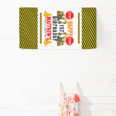 Bouwvuilniswagen 1e verjaardagsfeest spandoek (Insitu)