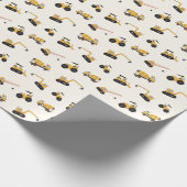 Bouwvuilniswagen Kinder Cadeaupapier (Hoek)