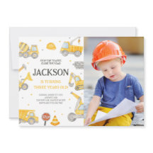 Bouwvuilniswagen Verjaardagsfeest Foto