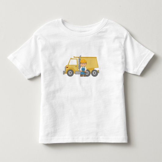 Bouwwa Truck Kinder Shirts (Voorkant)