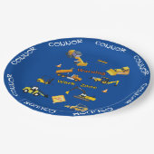 Bouwwaarschuwing Werkzone Aangepast Papieren Bordje (Gekanteld)