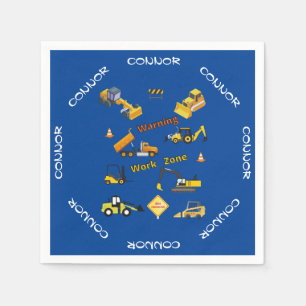 Bouwwaarschuwing Werkzone Aangepast Servet