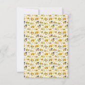 Bouwwagen 1e Verjaardag | Kinderfeestje Bedankkaart (Achterkant)