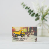 bouwwagen | Architect Engineers Visitekaartje (Staand voorkant)