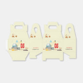 Bouwwagen jongen verjaardag bedankdoosjes (Uitgevouwen)